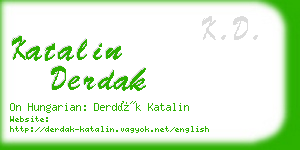 katalin derdak business card